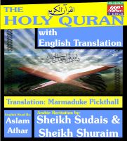 Holy Quraan With English Translation - Sudais / Shuaim - Pickthall transaltion